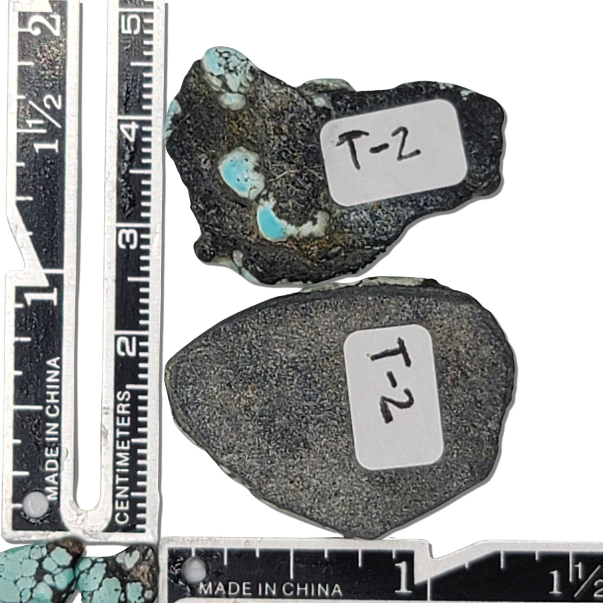 Turquoise Rocks For Sale Natural Hubei Turquoise Rough Stones | 15g Pair with Unique Spiderweb ...